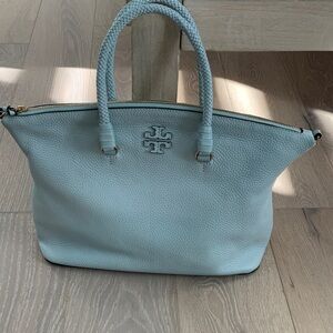 Tory Burch Sky Blue Tote Bag